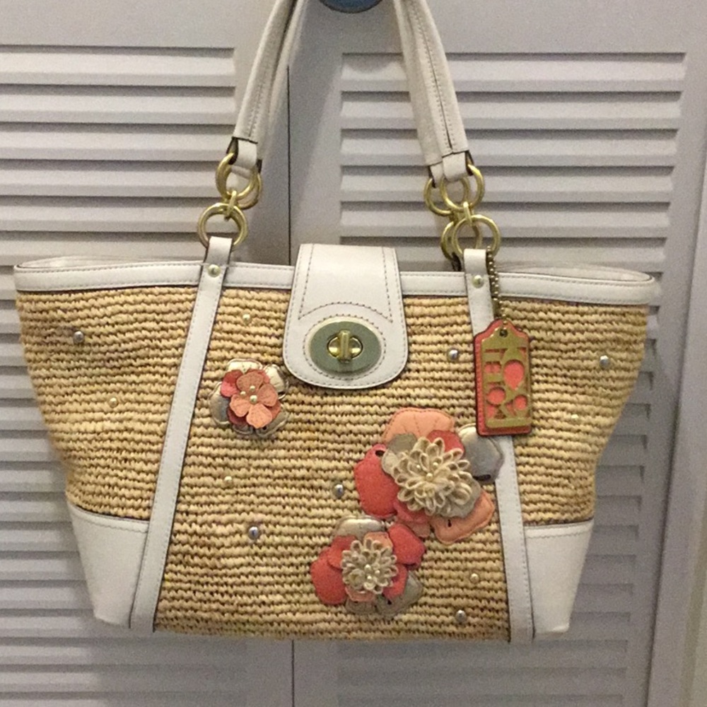 Large summer Coach bag